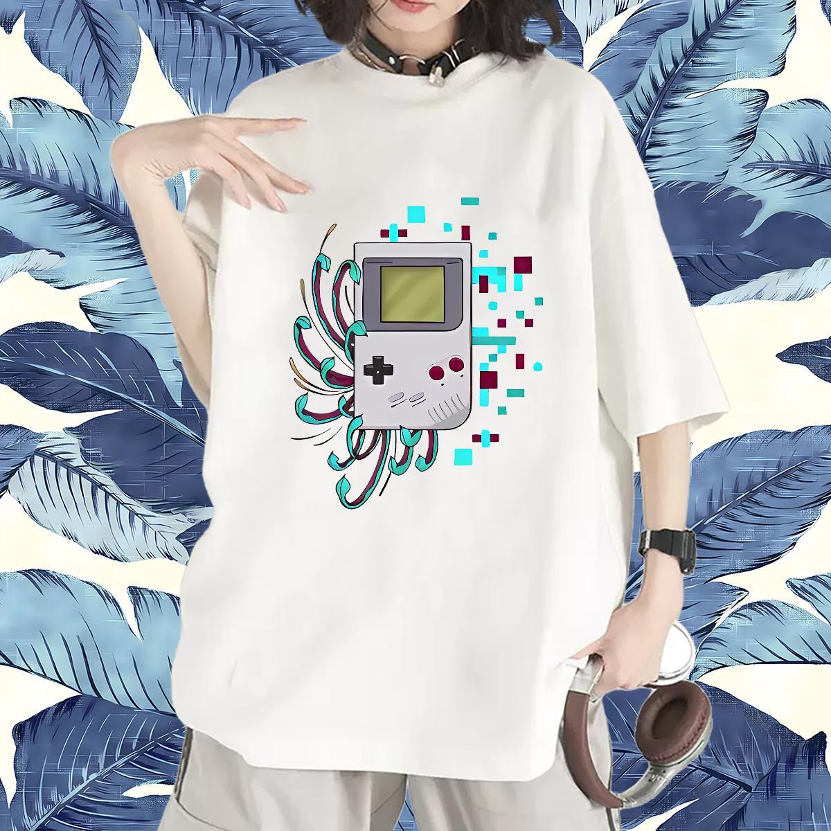 Designer Women Tshirts 100% Cotton 230g game Hip Hop T Shirts Women Round Neck Short Sleeve Plus Size Custom Tee Shirt
