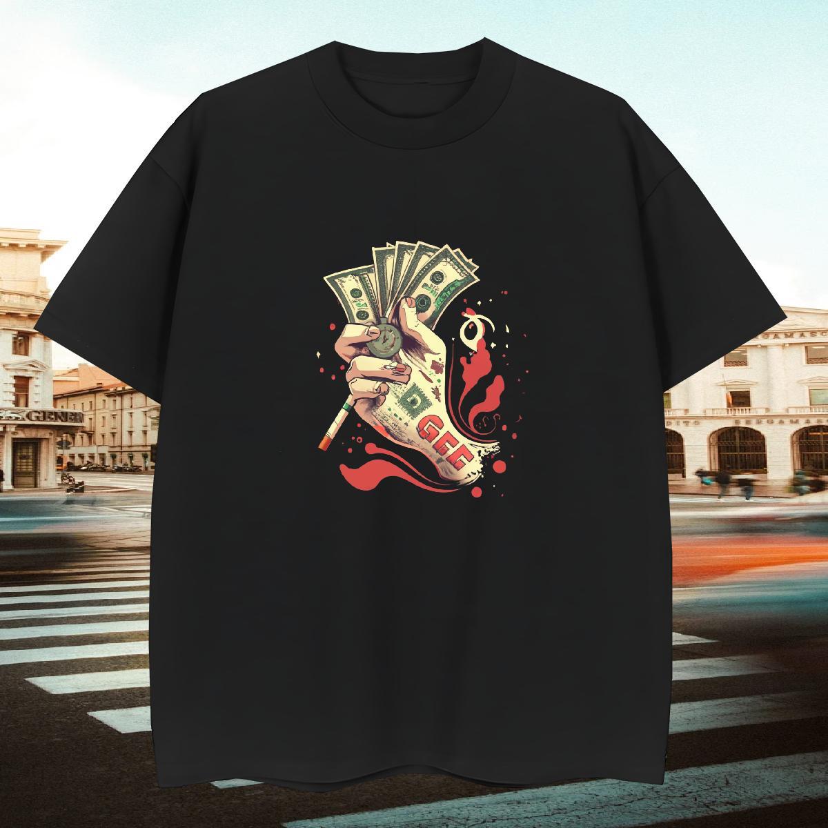 Designer Man T Shirts 230g Pure Cotton skull Street wear Hip Hop DIY Anime Breathable Short Sleeve Couples T Shirts Free Shipping Clothings