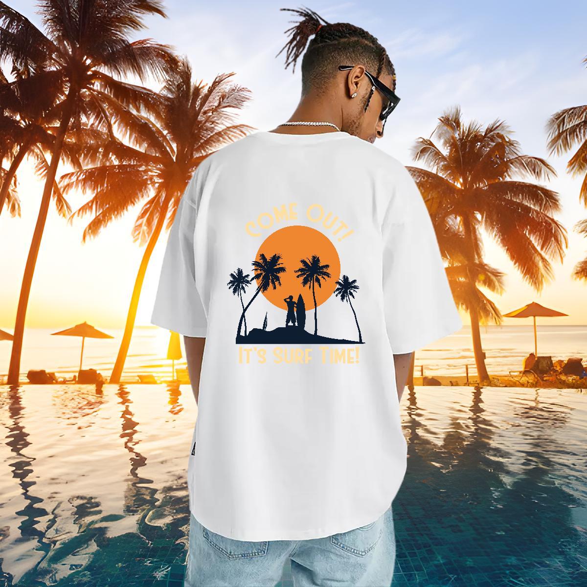 Popular Mens T Shirts 100% Cotton 230g sun Street wear Hip Hop DIY Anime O Neck Short Sleeves Men Clothes T-Shirt New Tees Shirts