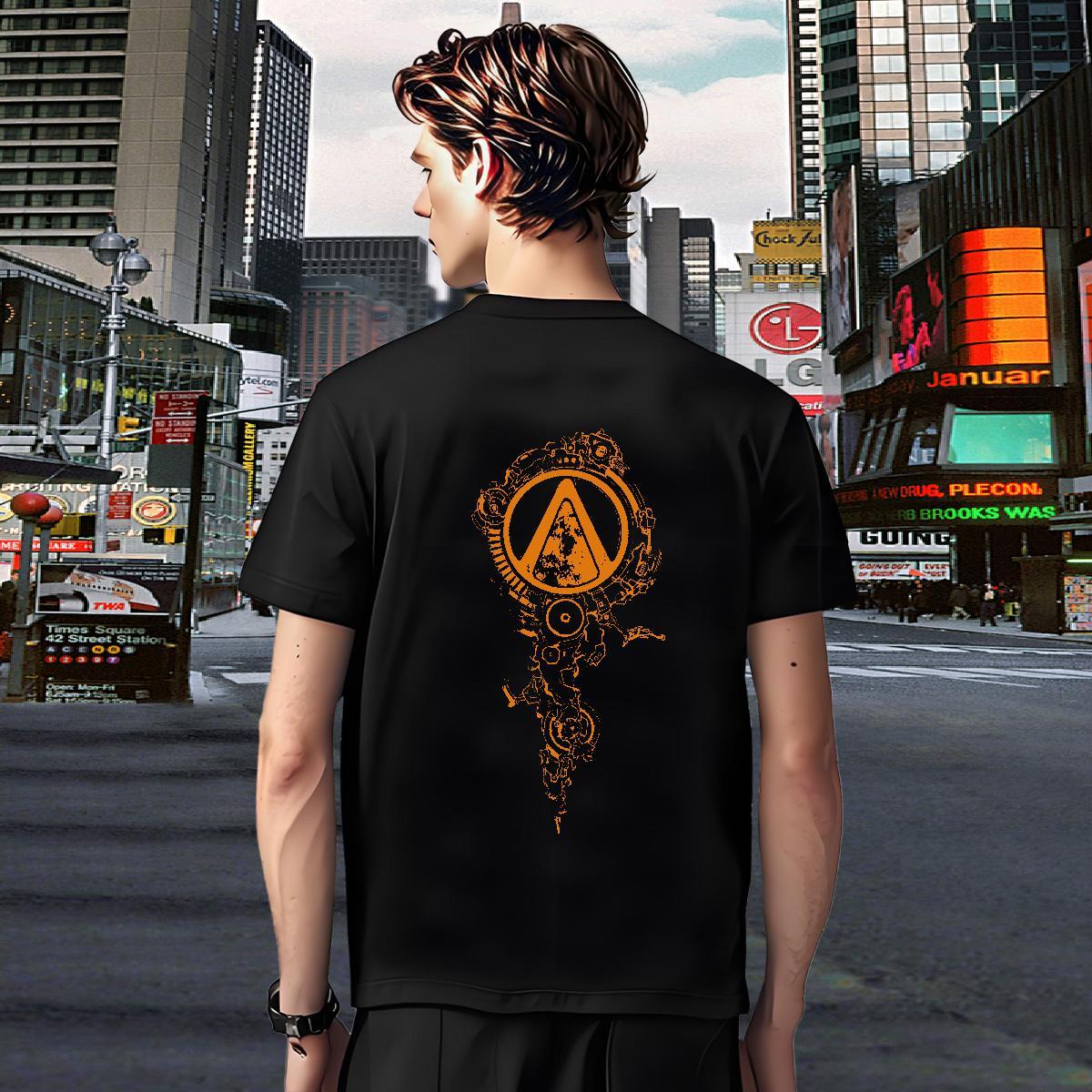 High Quality T shirt 230g Cotton eye of the devil High Street Hip Hop Floral Print Breathable Soft Men Tees 2024 Designer Polos