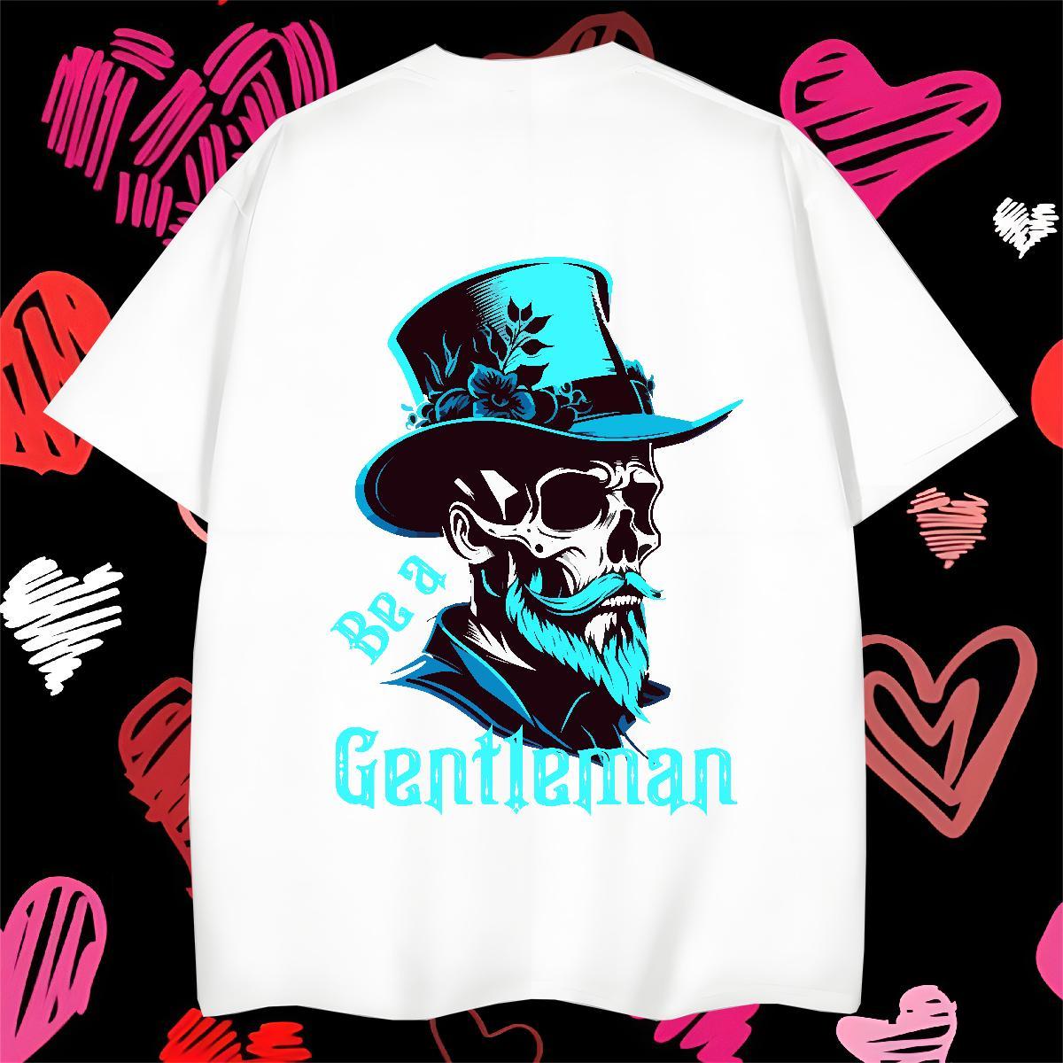Cool Design Mens T Shirts 230g Cotton skull Casual Customized Crew Neck Men Tees New Polos