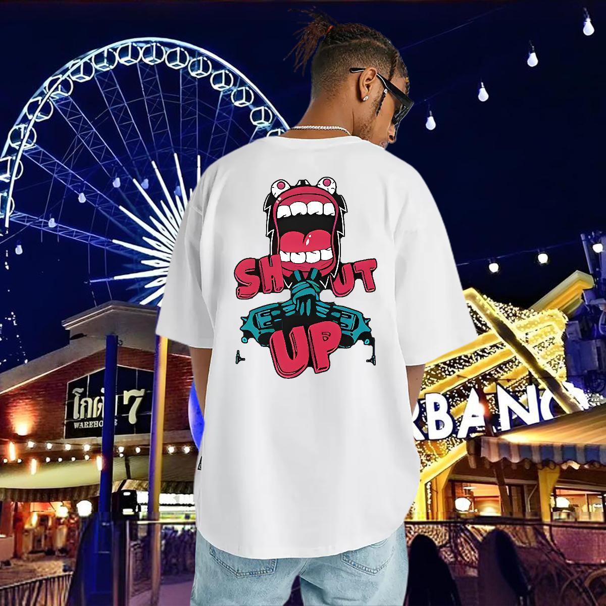 Wholesale Man T Shirts 230g Cotton mouse Anime Printing Street Plus Size Custom Breathable Crew Neck Tshirt for Man Woman Classic Clothings