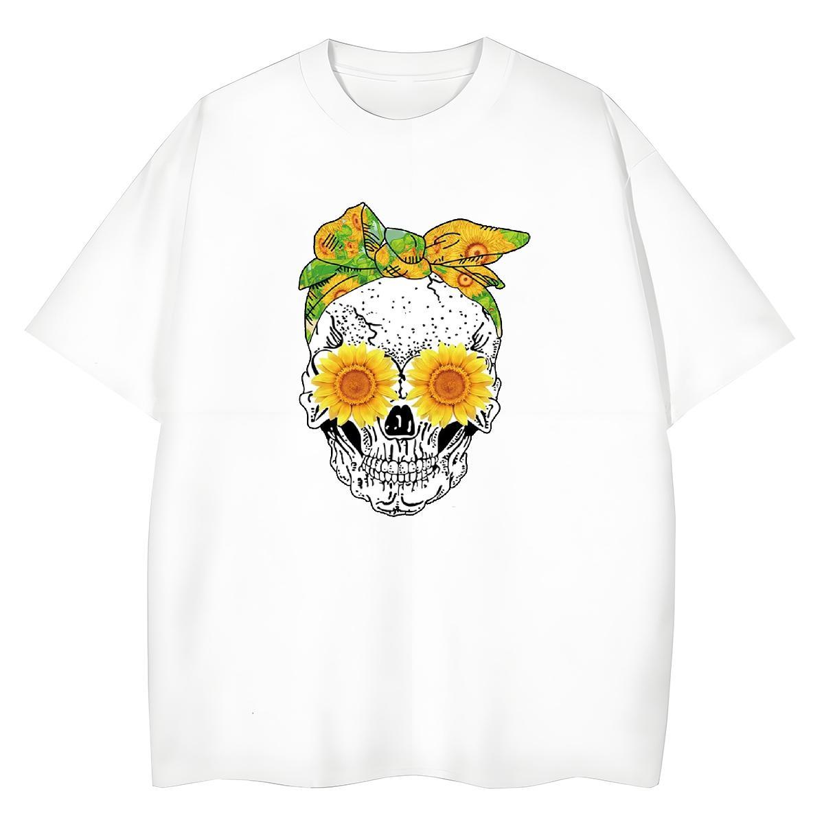 High Quality Mens T Shirts 230g 100% Cotton flower High Street Hip Hop DIY Logo Oversized Breathable Short Sleeve Mens Tshirts Brand Polos