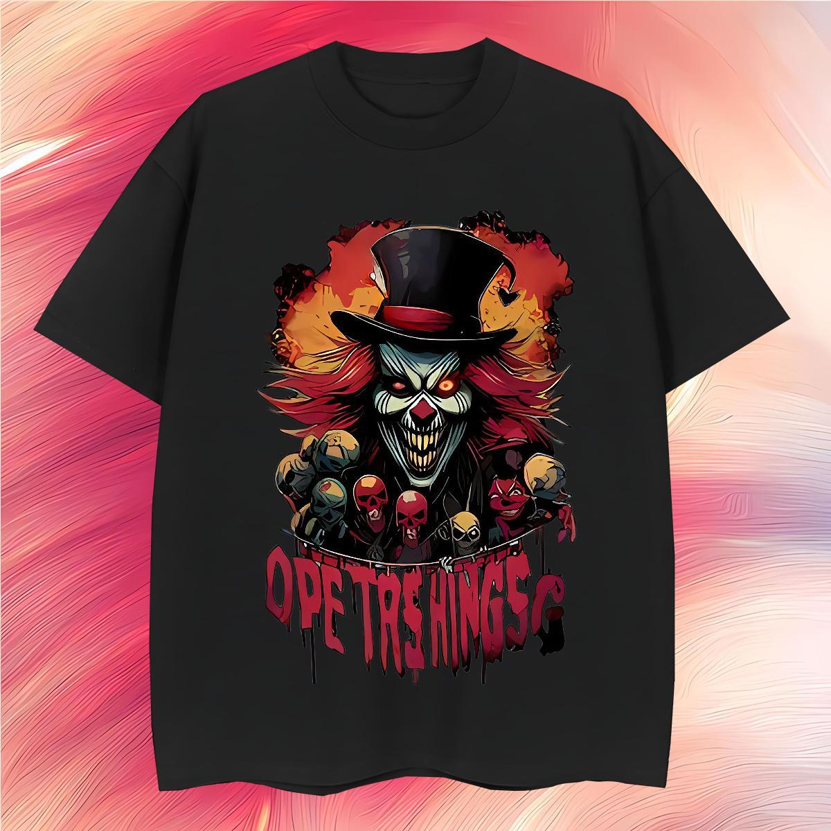 Cool Design Men T Shirts 100% Cotton 230g skull Outdoor Cartoon Printing L-4XL Breathable Short Sleeve Tshirts 2024 Clothings