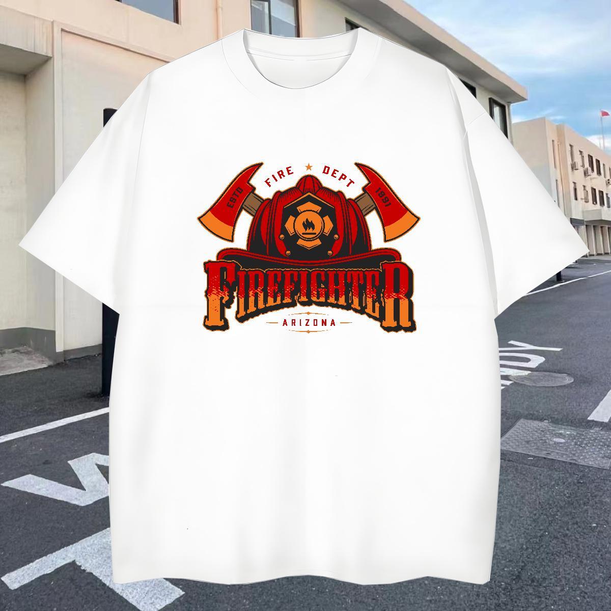 Designer Man T Shirts 230g Cotton tool Beach Custom Printed Round Neck Short Sleeve Tshirts Classic Tees Shirts