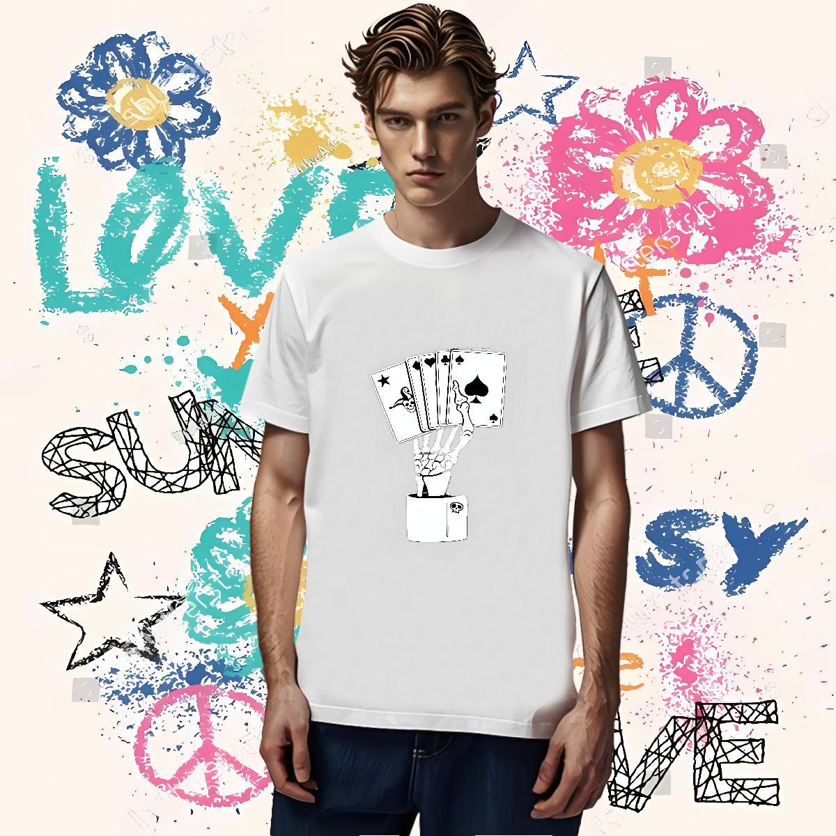 Free Shipping Man T Shirts 230g Cotton halloween Daily Wear Asian Size Short Sleeve Soft Men Tees Fashion Tops Shirt