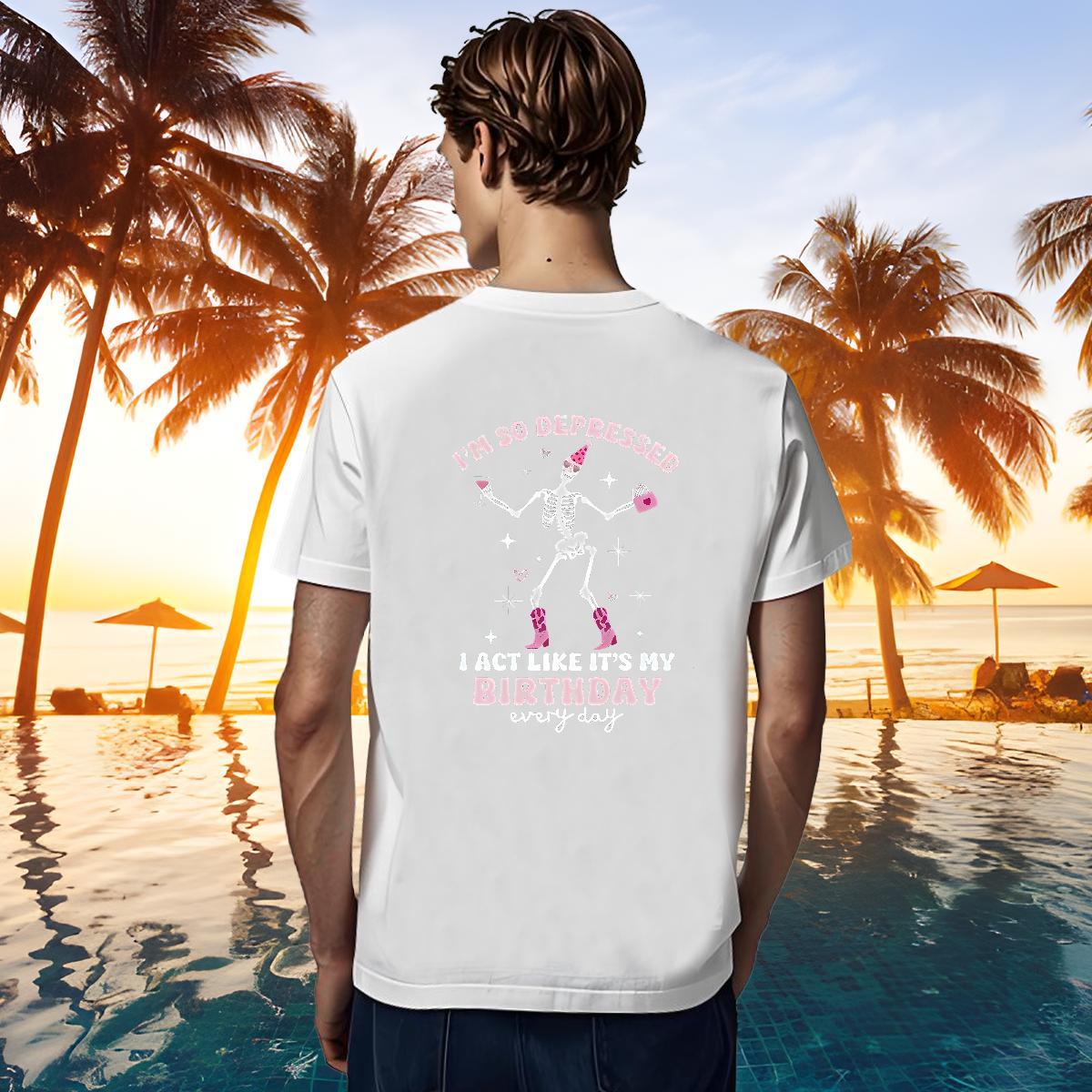 Designer Men T Shirts 100% Cotton 230g skull Spring Summer Black White Pure Cotton Men Tees Wholesale Clothings