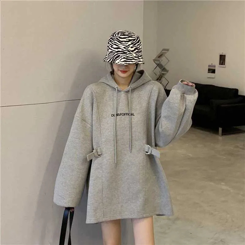 Fashion Spliced Embroidery Casual Hoodies Sweatshirts Female Clothing Spring Loose Korean Tops All-match Sweatshirts 240824