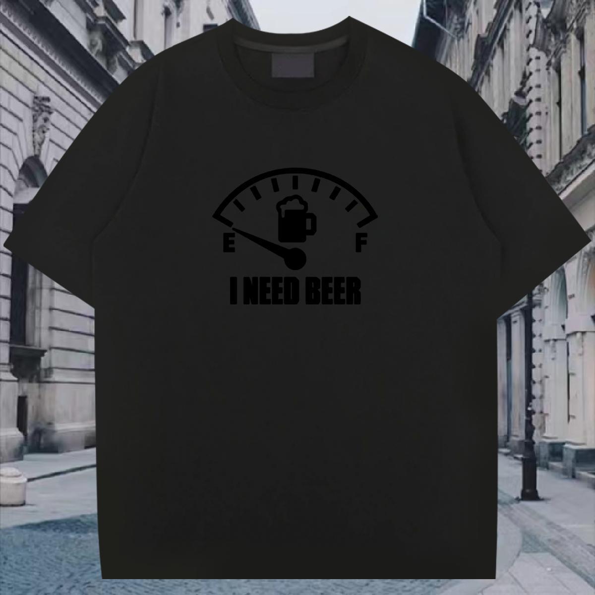 High Quality T-Shirts for Men 230g Cotton letter Spring Summer Customized Print Breathable Crew Neck Tshirts Fashion Design Top Tees