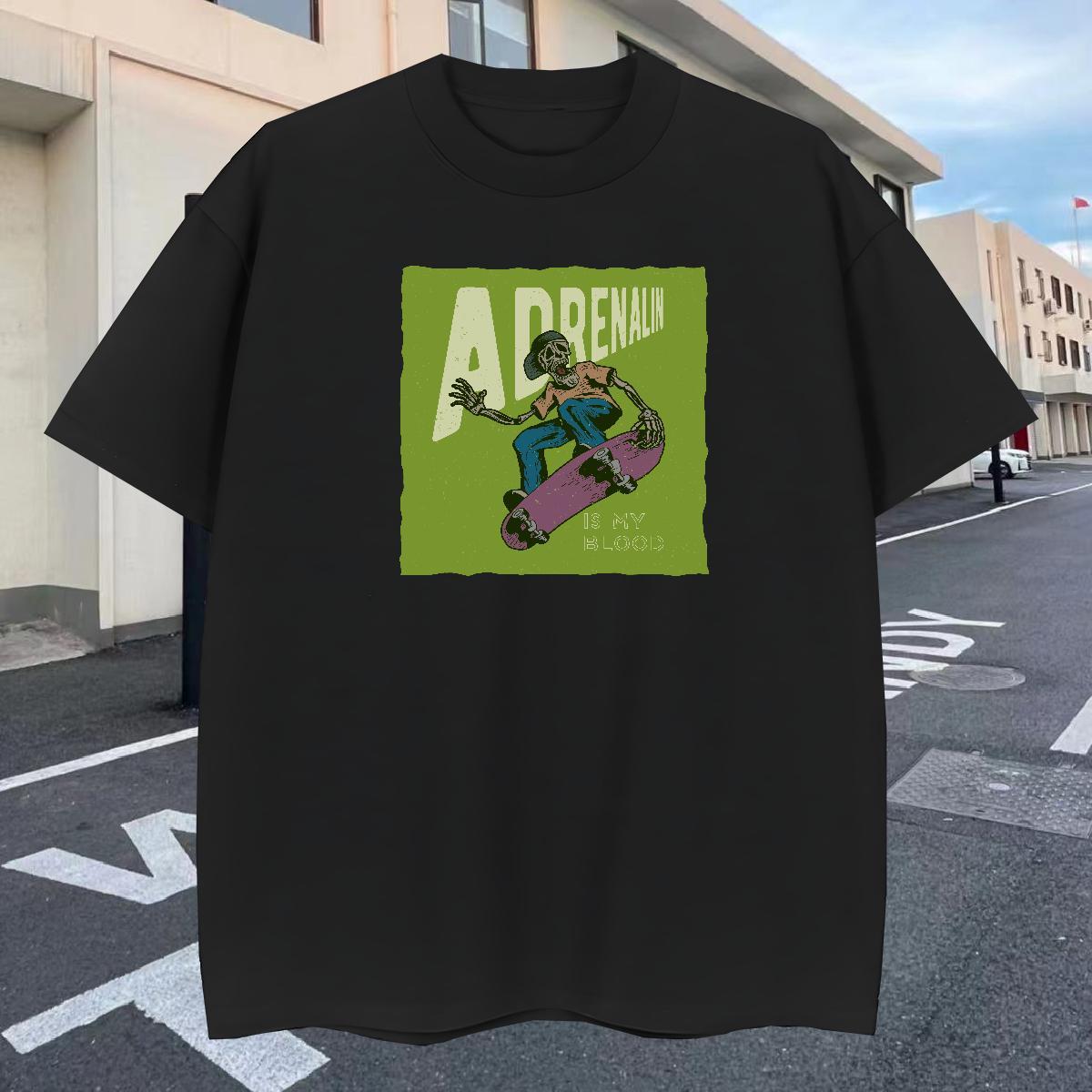 High Quality T shirt 230g 100% Cotton skull Hip Hop Plus Size Custom Breathable Soft Couples T Shirts 2024 Designer Clothings