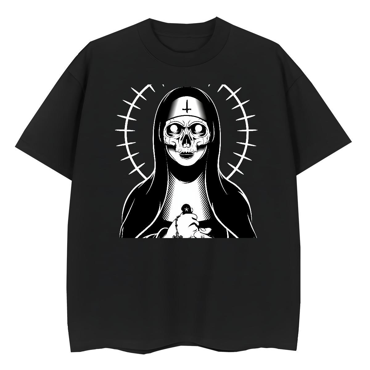 Wholesale Unisex Tshirts 100% Cotton 230g nun Sports Street Wear Woman T Shirts Breathable DIY Logo Clothes