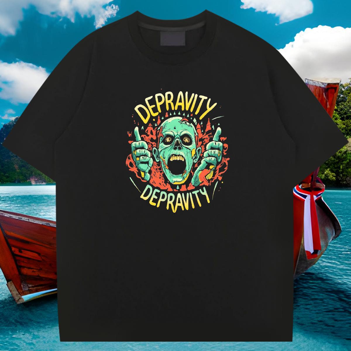 Loose T-Shirts for Men 100% Cotton 230g skull Sport Custom Big Size Breathable Soft Men Tops Tees Customized Polos
