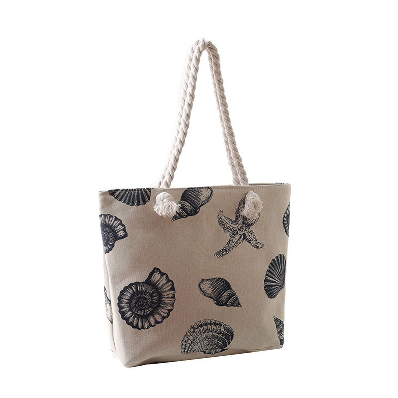 Women Bag New Canvas Bag Trendy Ethnic Style Ladies Large Fashion Print Shoulder Bag Versatile Free shipping