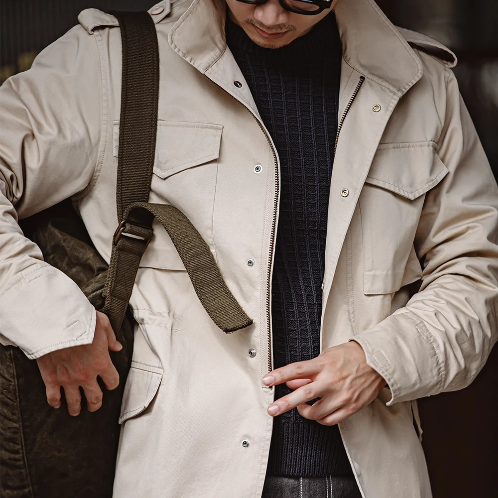 Maden Vintage M65 Jackets for Men Outdoor Windbreaker Tactical Coats Oversize Racing Hiking Jacket Male Clothing 240824
