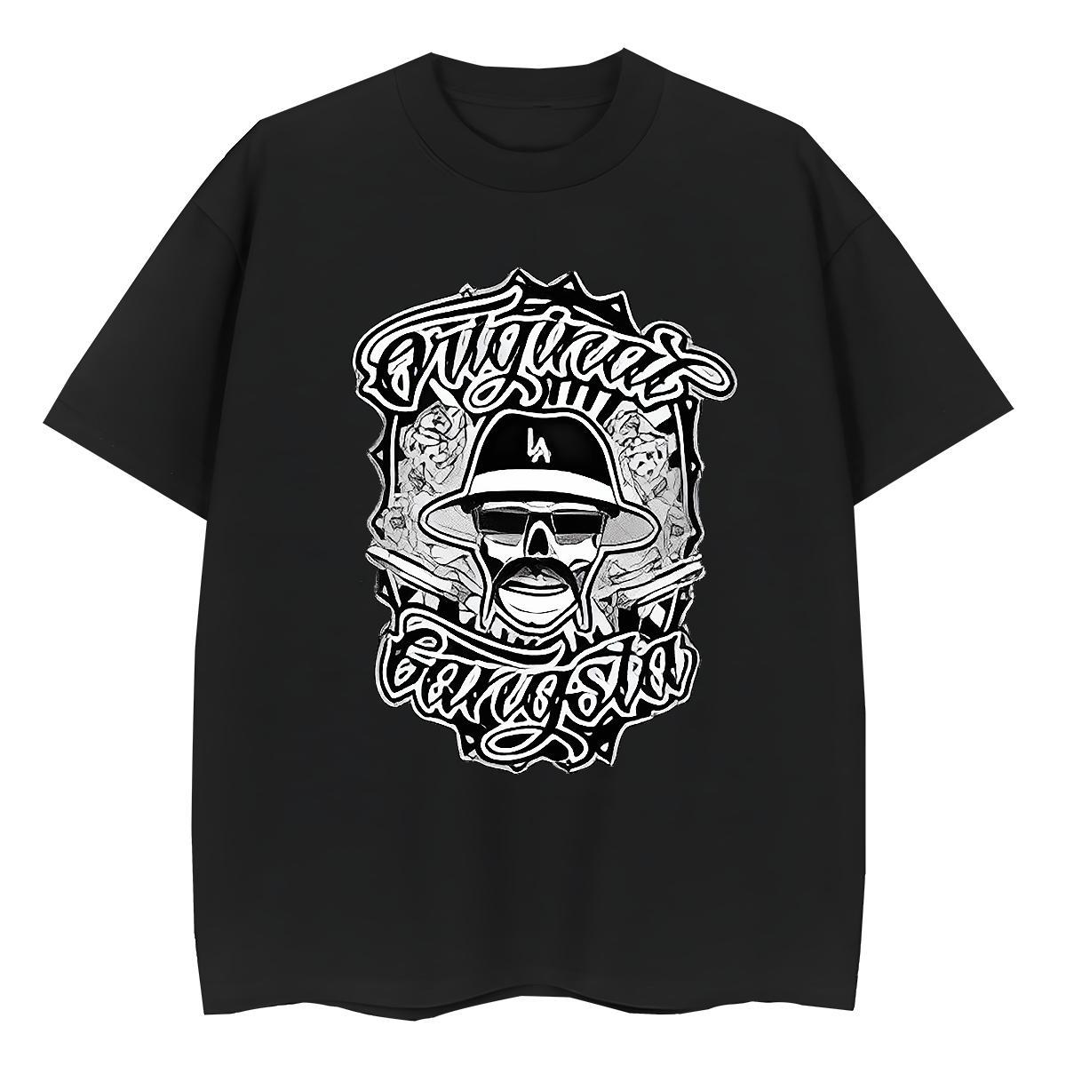 Cool Design T Shirts Men 100% Cotton 230g skull Anime Printing Street Cartoon Print Breathable Crew Neck Couples T Shirts Free Shipping Tops Shirt