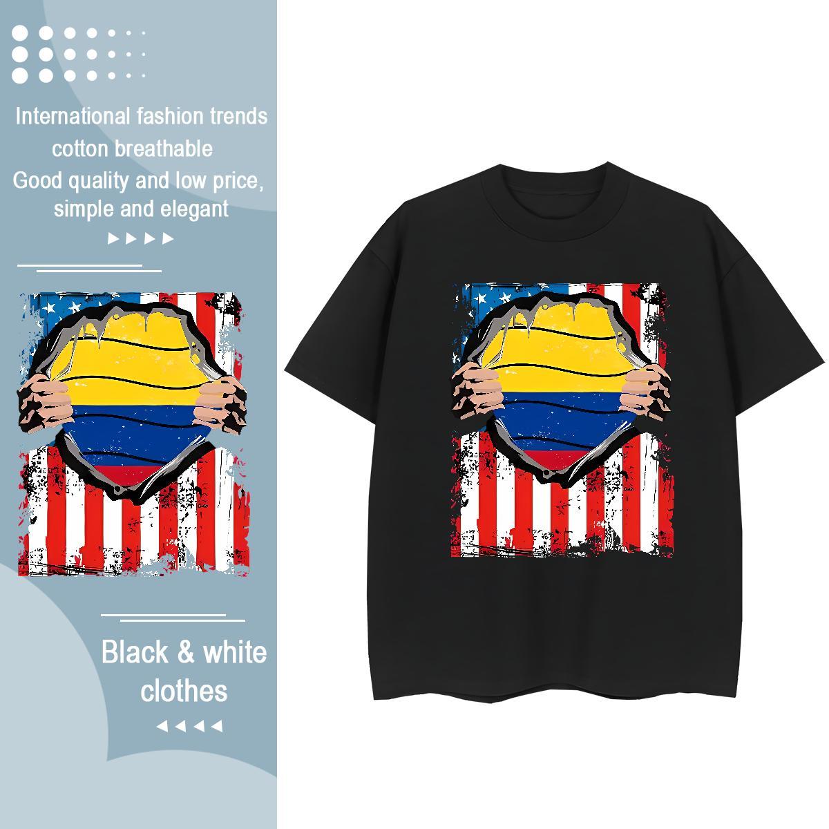 Wholesale Tshirt for Man Woman 230g 100% Cotton icon Casual T shirt O-Neck Short Sleeve DIY Printed Tee Shirt