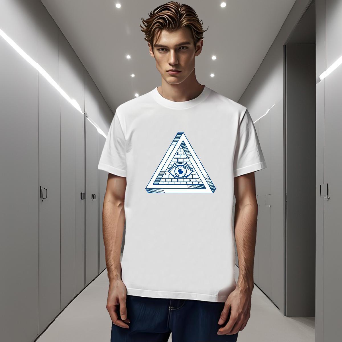 Comfortable T-Shirts 230g Cotton eye of the devil Hip Hop Oversized 4XL Breathable Soft Men Tees Stylist Tee Shirt