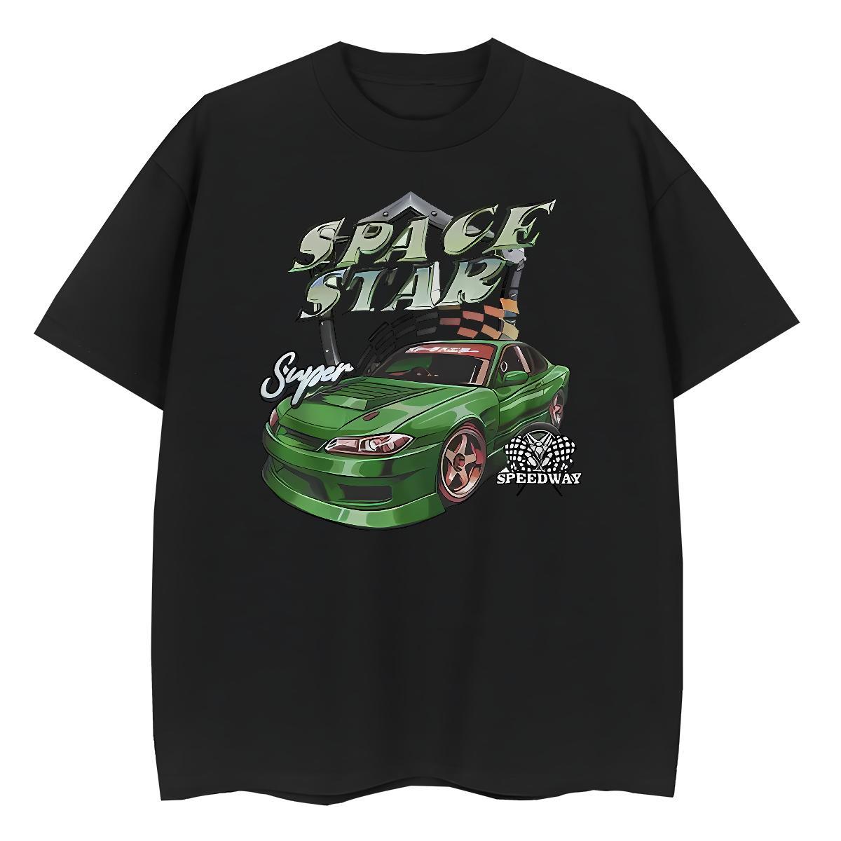Fashion Designer Tshirt for Man Woman green car Home Outdoor 230g 100% Cotton Tees Shirts Breathable Short Sleeve TOP Quality Mens T Shirts DIY Anime