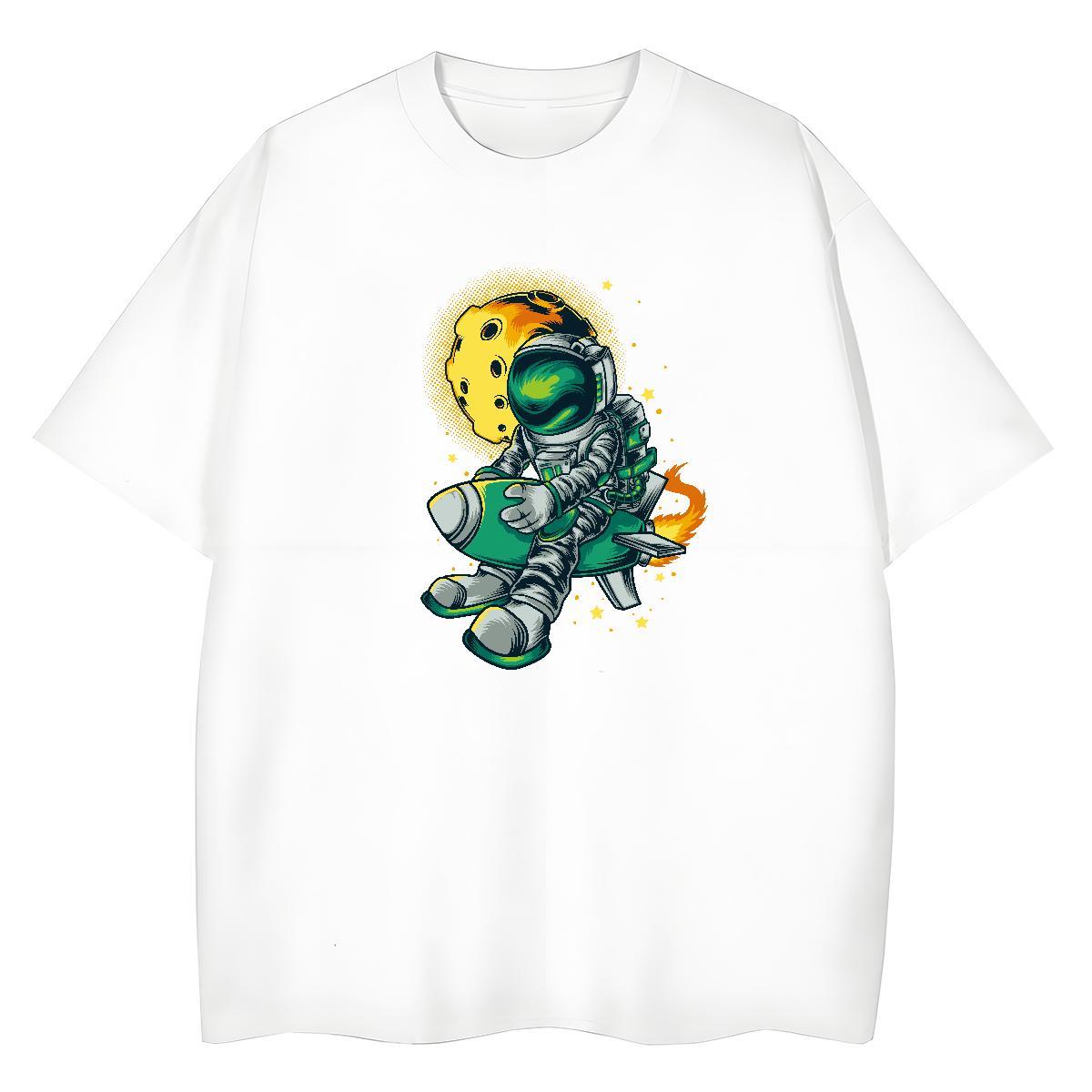 Designer Nice Couples T Shirts 230g Pure Cotton universe Casual Beach Women T Shirts Comfortable Anime Print Tees Shirts
