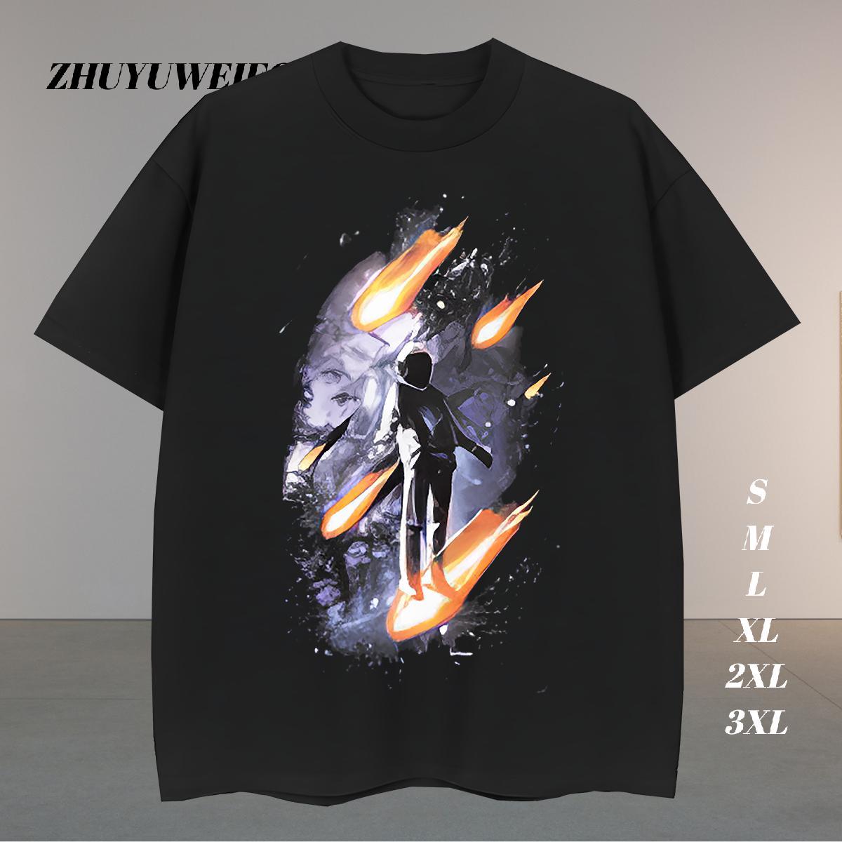 Unisex T shirt 100% Cotton 230g spaceman Street wear Hip Hop Custom Printed Breathable Soft Men Tops Tees Designer Fashion Clothes