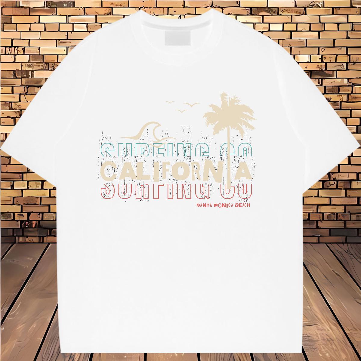 Female Women Tees 230g Cotton tree Street Wear Woman T Shirts Crew Neck Custom Printing Clothes Shirt