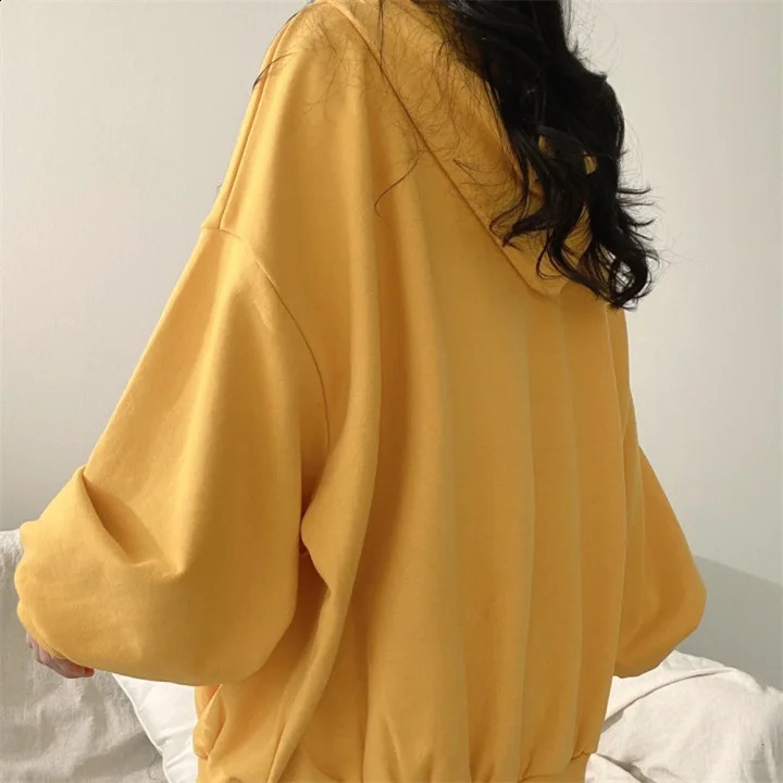 Zipper Hoodies Women Autumn Winter Fashion Casual Warm Oversized Hooded Pullover Loose Jacket Womens 240824