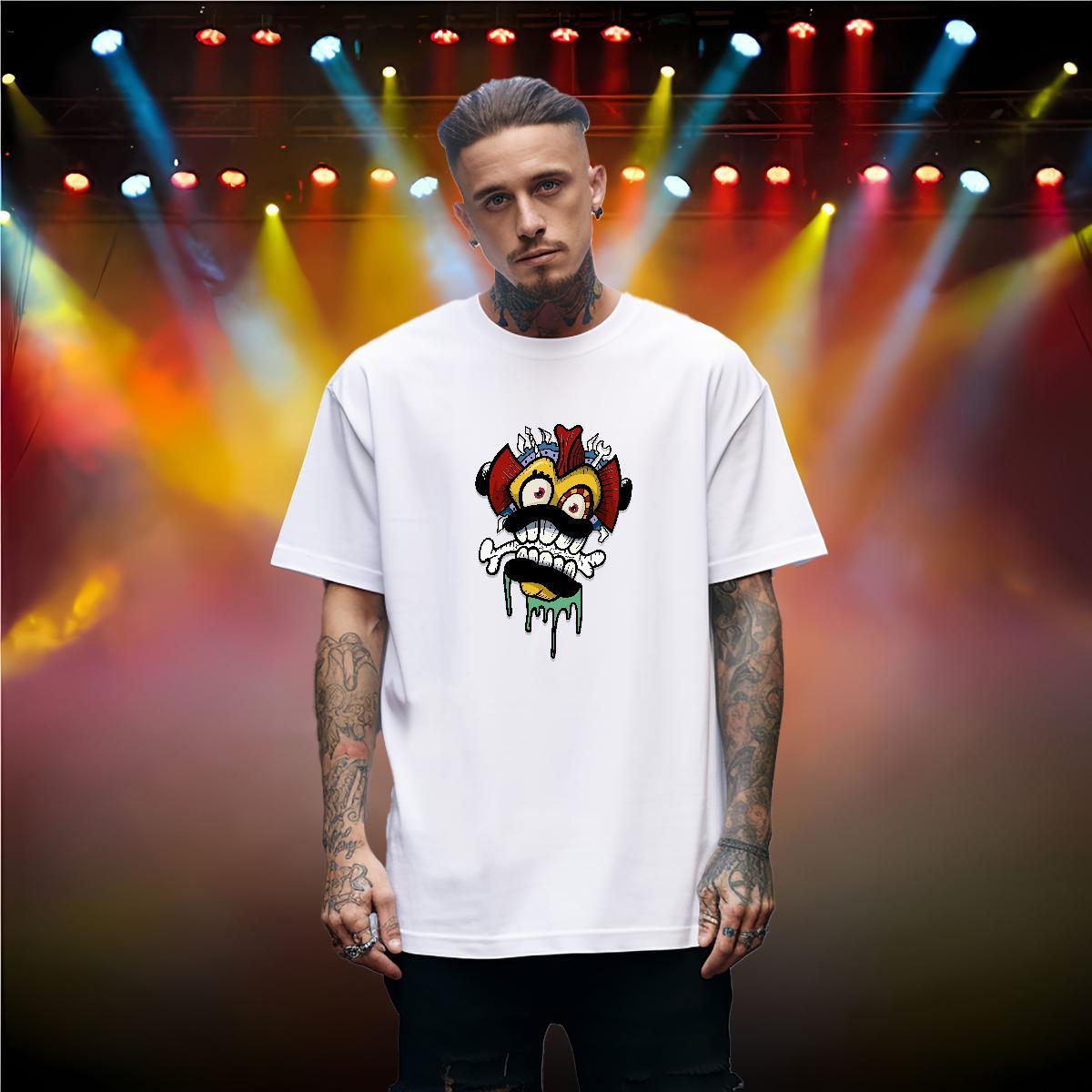 Unisex Man T Shirts 100% Cotton 230g skull Summer Casual Custom Anime Breathable Short Sleeve Tshirt for Man Woman Stylist Top Tees