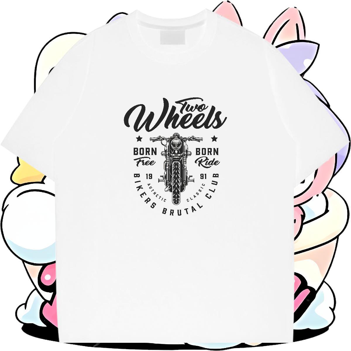 TOP Quality T Shirts Men 230g 100% Cotton skull Spring Summer Custom Cartoon Breathable Tshirt for Man Woman Classic Tees Shirts