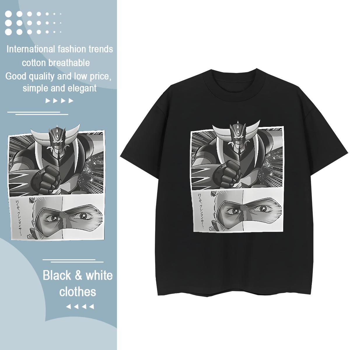 Soft Couples T Shirts 230g Cotton handpainted Street T-Shirts Breathable Crew Neck Customized Wear