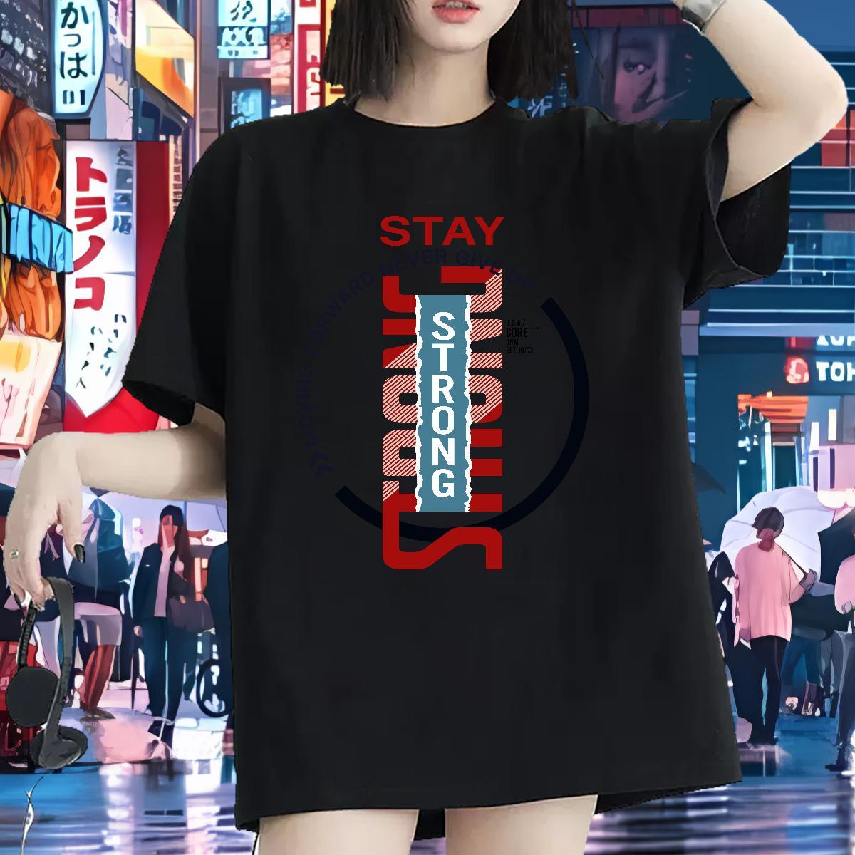 5A Unisex Tshirts 230g Cotton strong Sports Casual T Shirt For Woman Short sleeve Soft Cartoon Anime Clothes