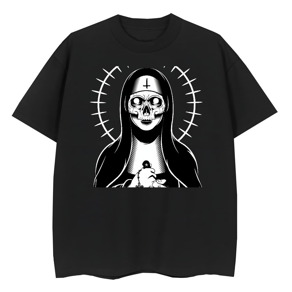 Wholesale Unisex Tshirts 100% Cotton 230g nun Sports Street Wear Woman T Shirts Breathable DIY Logo Clothes