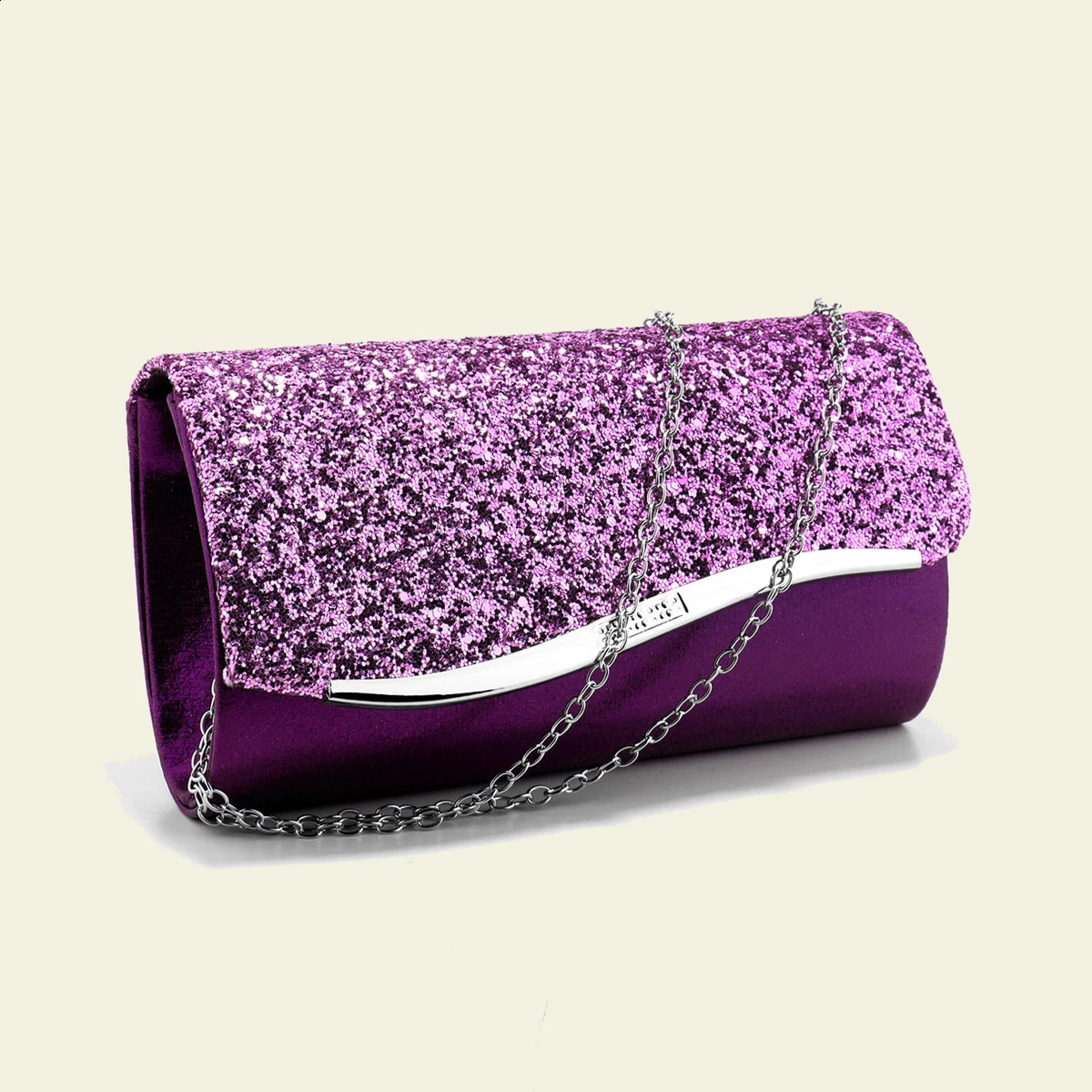 Metal Women Evening Bags Glitter Handbags Chain Shoulder Elegant Banquet Wedding Bridal Dress Clutch Purse Box 240824