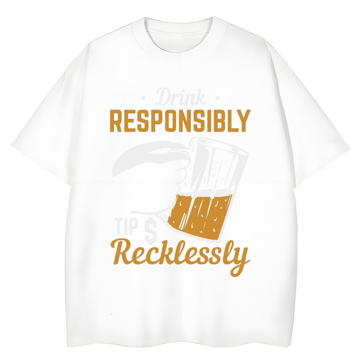 Nice Tshirt for Man Woman 100% Cotton 230g beer Street Wear T-Shirts for Women Breathable Soft Plus Size Cartoon Tops