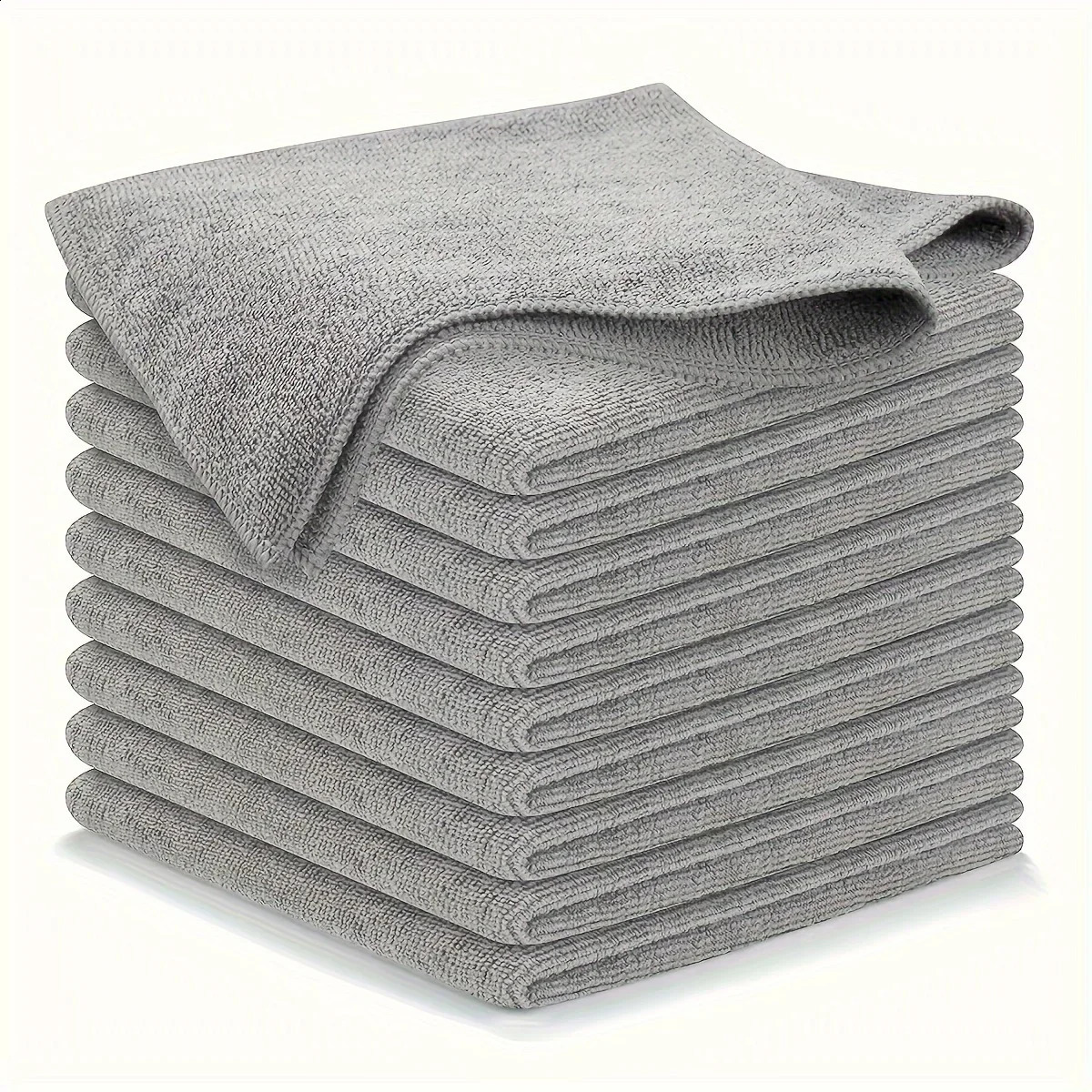 51020 kitchen towels ultrafine fiber light gray cleaning cloth set absorbent soft dye removal 240824
