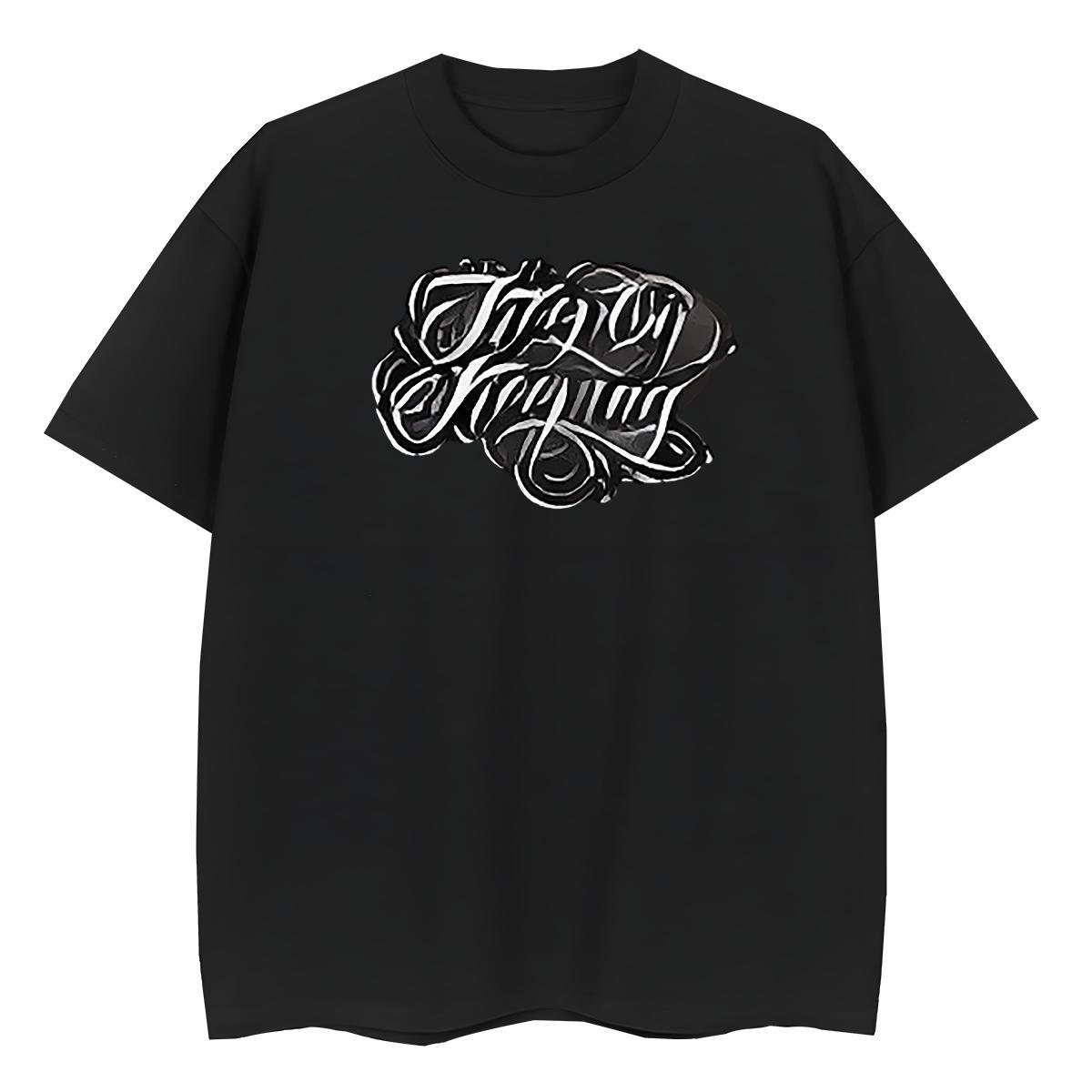 Free Shipping Couples T Shirts 100% Cotton 230g letter Street T Shirts Women Breathable Short Sleeve Anime Polos