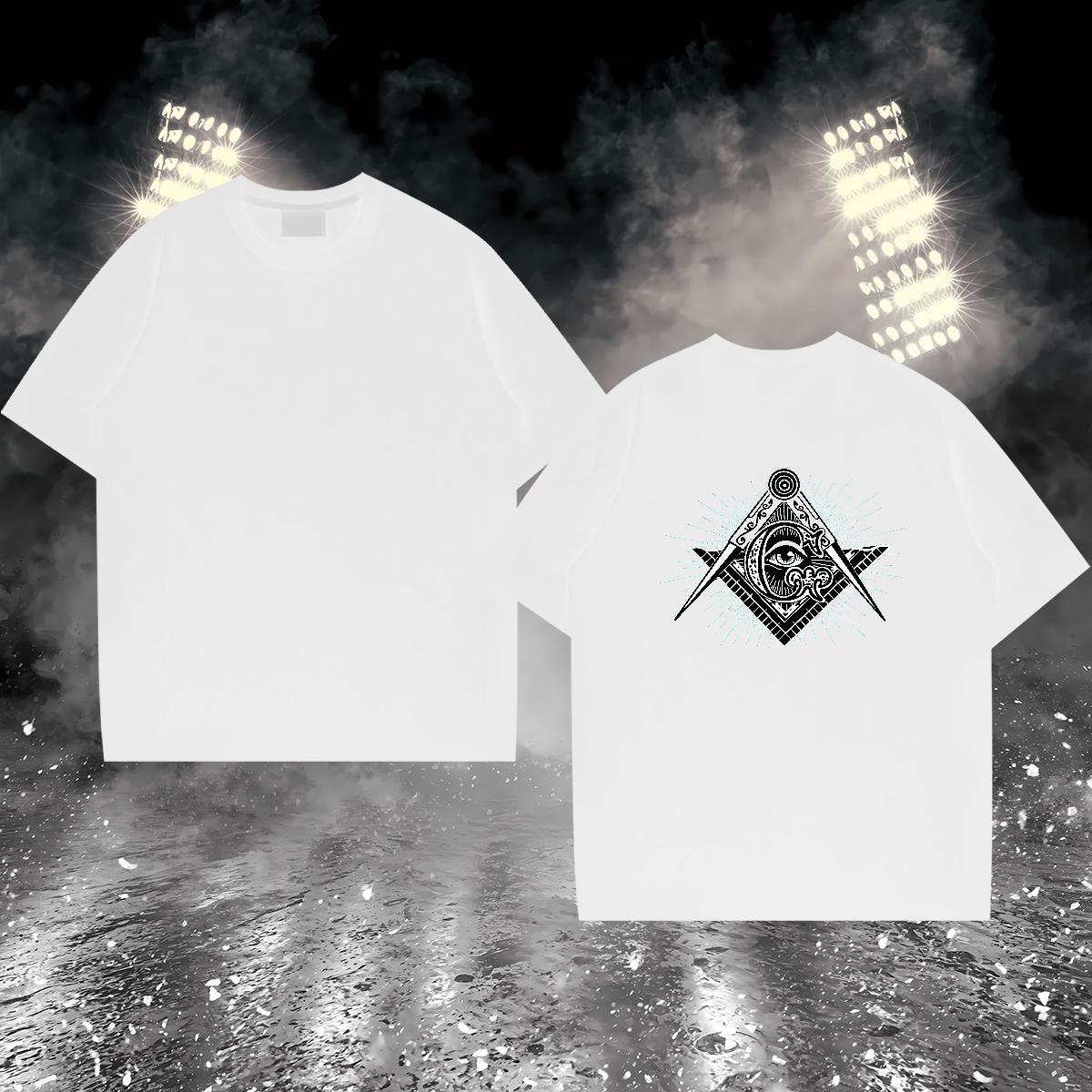 Cool T Shirt For Man 100% Cotton 230g eye of the devil Outdoor Cartoon Print O-Neck Short Sleeve Men Tees Free Shipping Tops