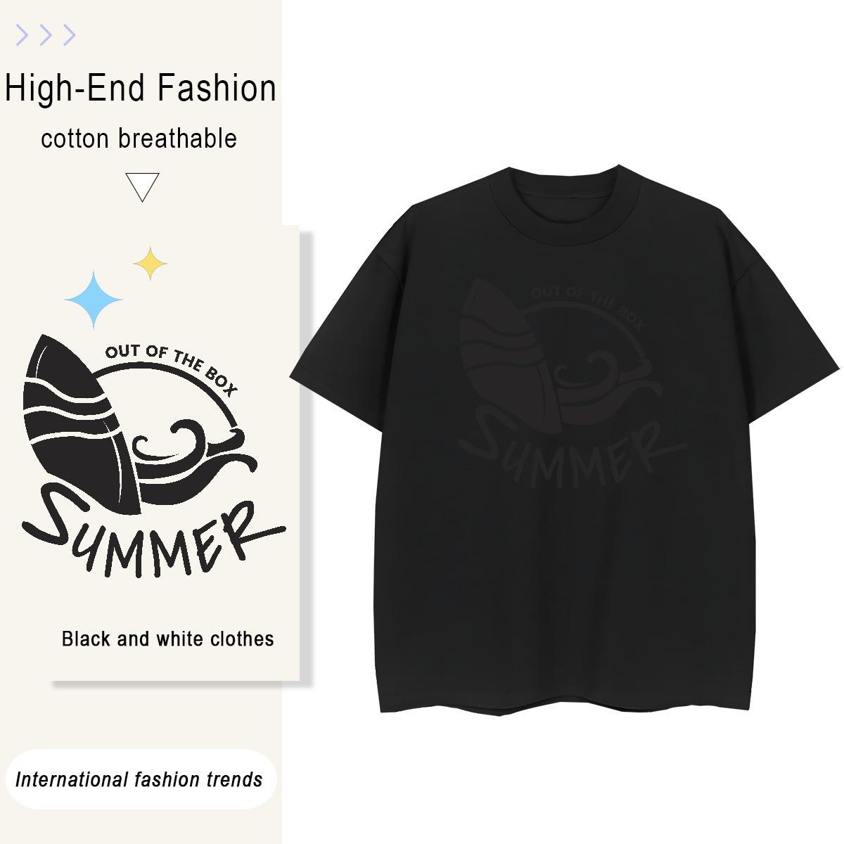 Lady Women Tees 230g 100% Cotton icon Home Outdoor Woman T Shirts Round Neck Short Sleeve Plus Size Cartoon Top Shirts