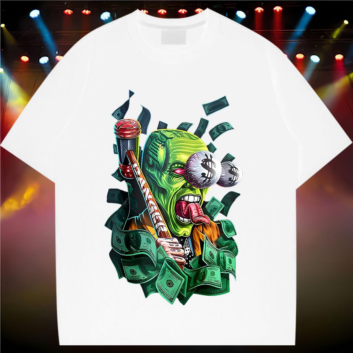 Wholesale Women Tees 100% Cotton 230g SCARY Casual Sport Women T Shirts Round Neck Short Sleeve Customized Print Polos