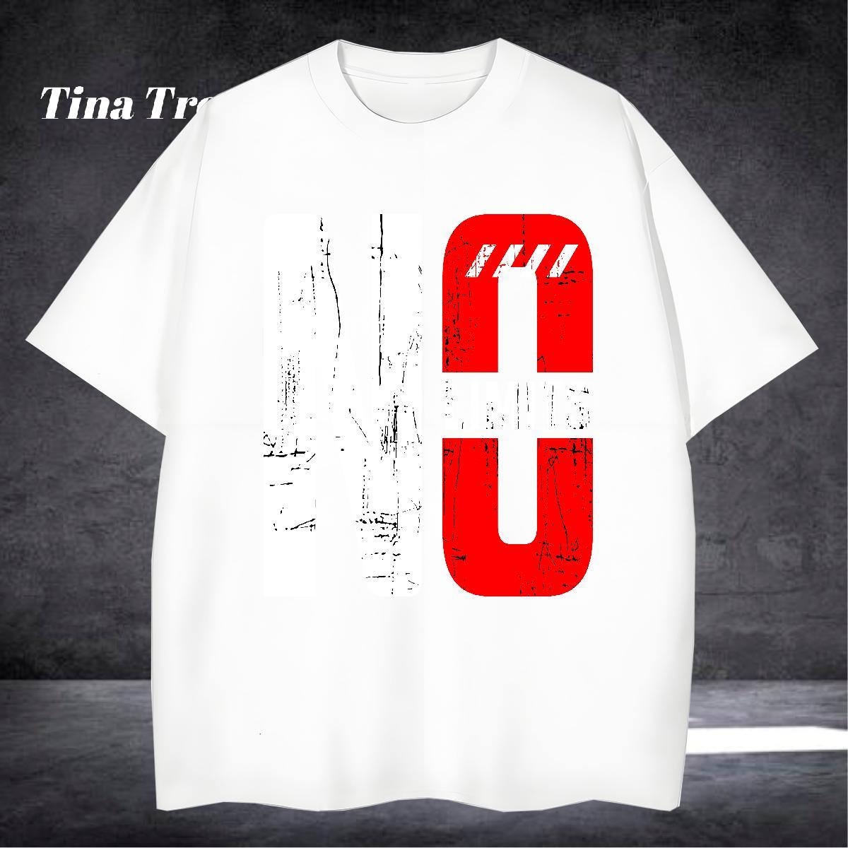 Classic T Shirt For Man 230g 100% Cotton letter High Street Hip Hop Graphic Round Neck Short Sleeve Men Tops Tees Fashion Designer Clothings