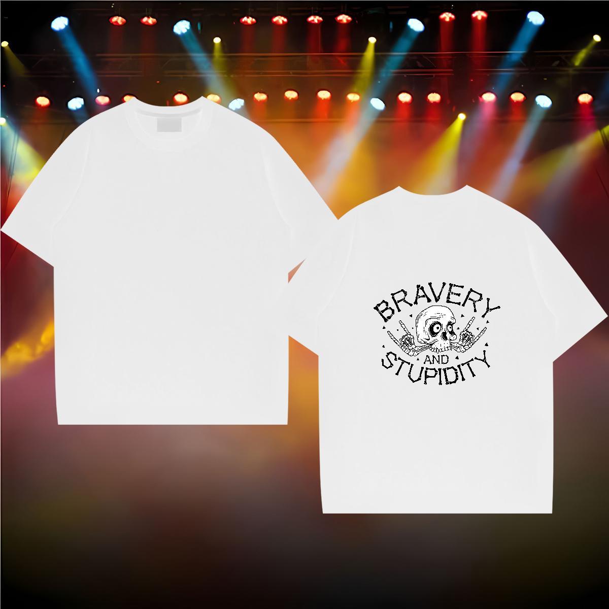 Loose Fit Mens T Shirts 230g Cotton logo Daily Outfit Oversized 4XL Breathable Crew Neck Couples T Shirts 2024 New Wear