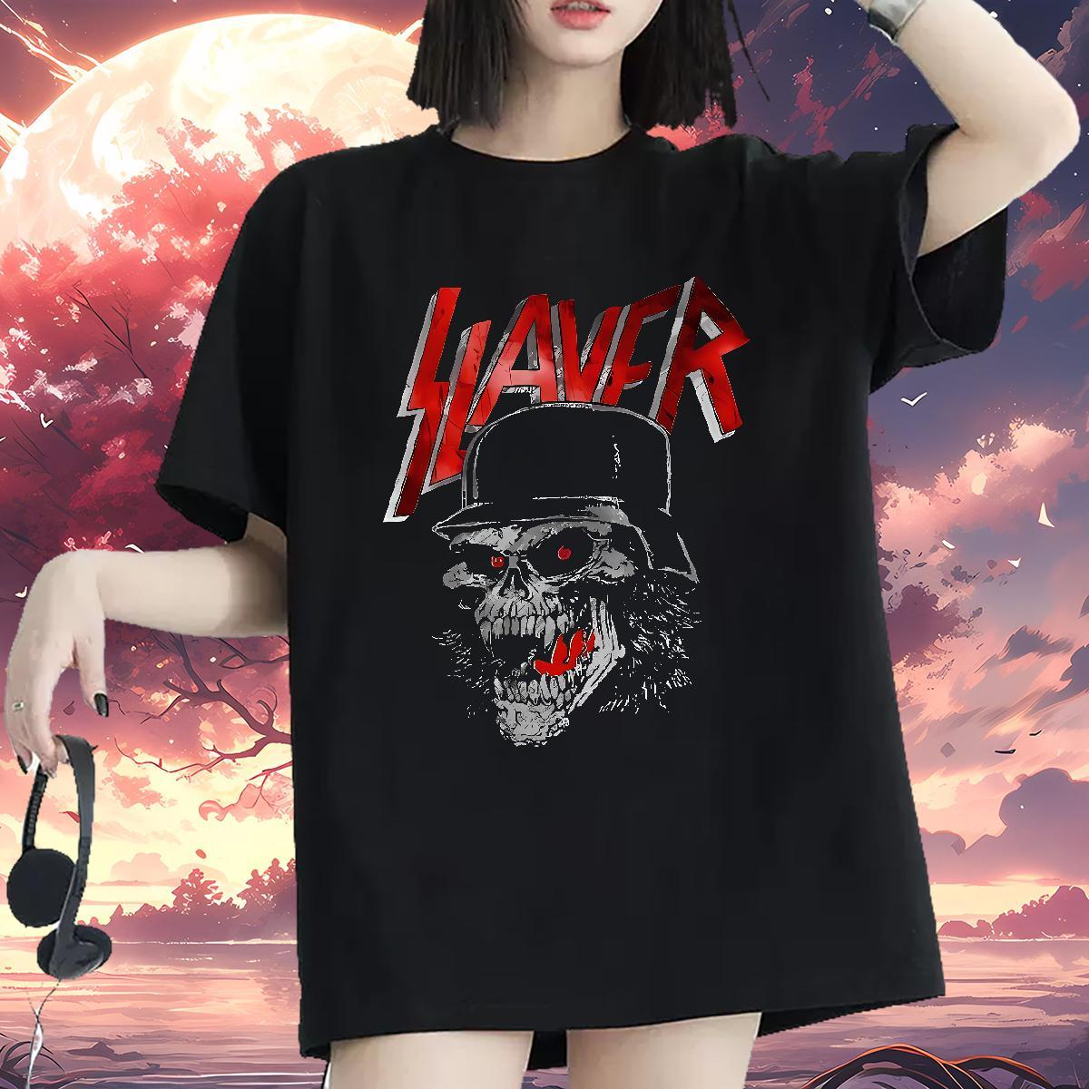 Nice Woman Tshirt 230g Pure Cotton scary Beach T Shirts Women Short Sleeve O-Neck White Plus Size Clothings