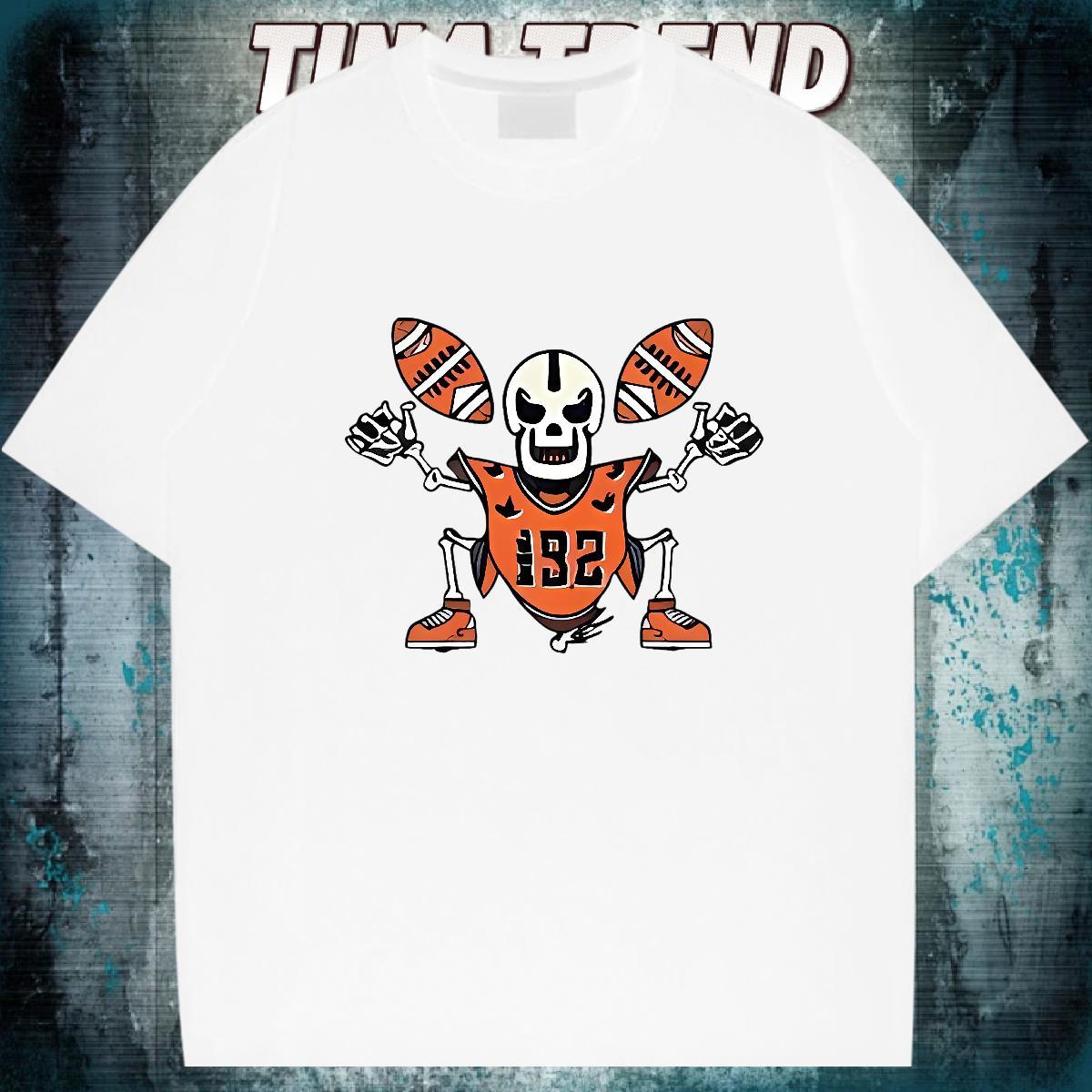Loose Fit T shirt 100% Cotton 230g skull Summer Casual Custom Printed Breathable Short Sleeve Men Tshirts Classic Casual Tops