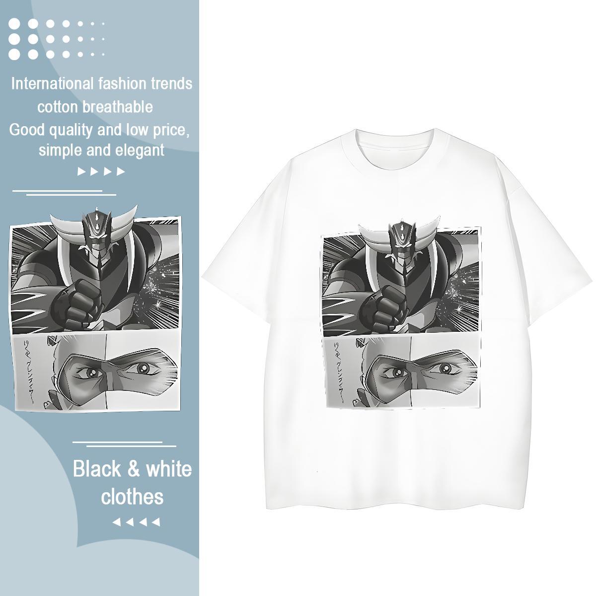 Soft Couples T Shirts 230g Cotton handpainted Street T-Shirts Breathable Crew Neck Customized Wear