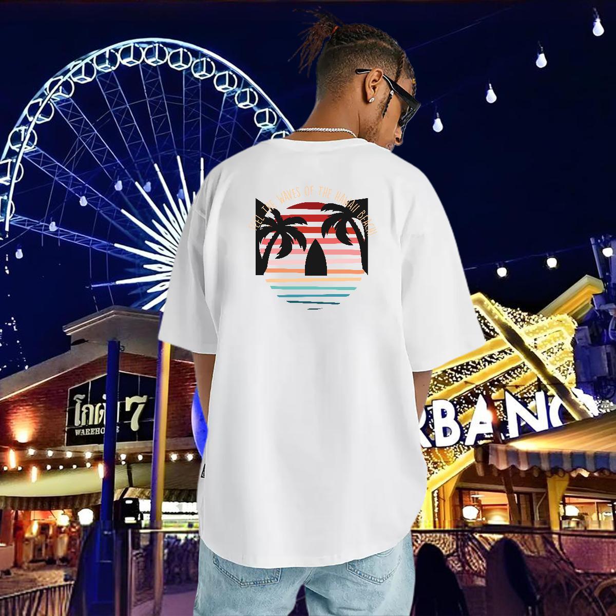 High Quality T Shirts Men 100% Cotton 230g beach Daily Outfit Oversized 4XL O-Neck Short Sleeve Men Tees Fashion Designer Tees Shirts