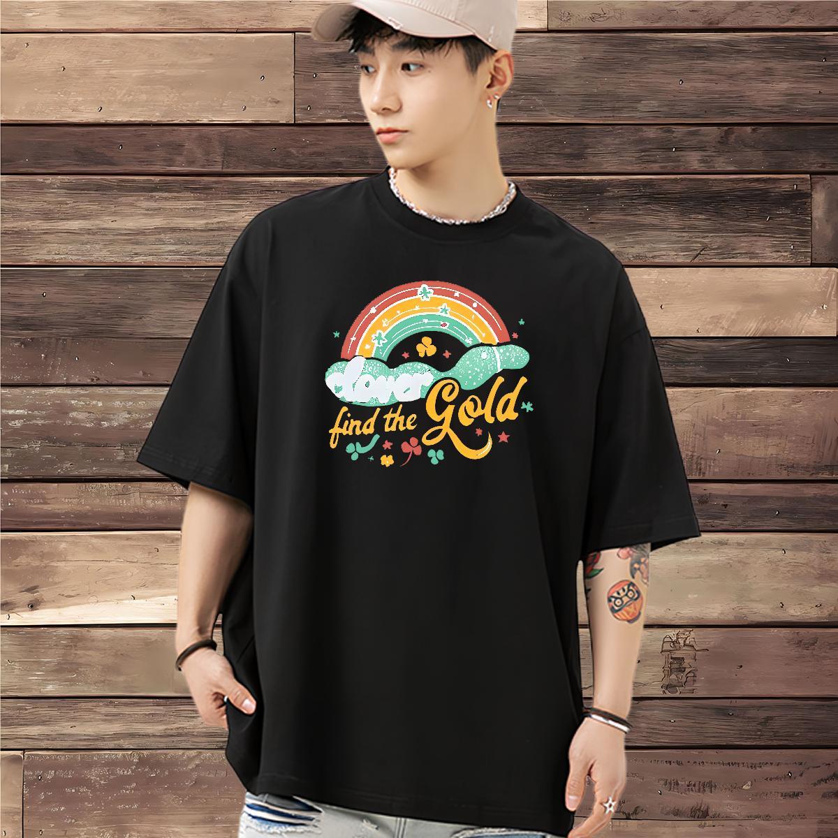 Classic T shirt 230g Cotton letter Casual Daily Wear Customized Print Breathable Short Sleeve Men Tops Tees Wholesale Tees Shirts