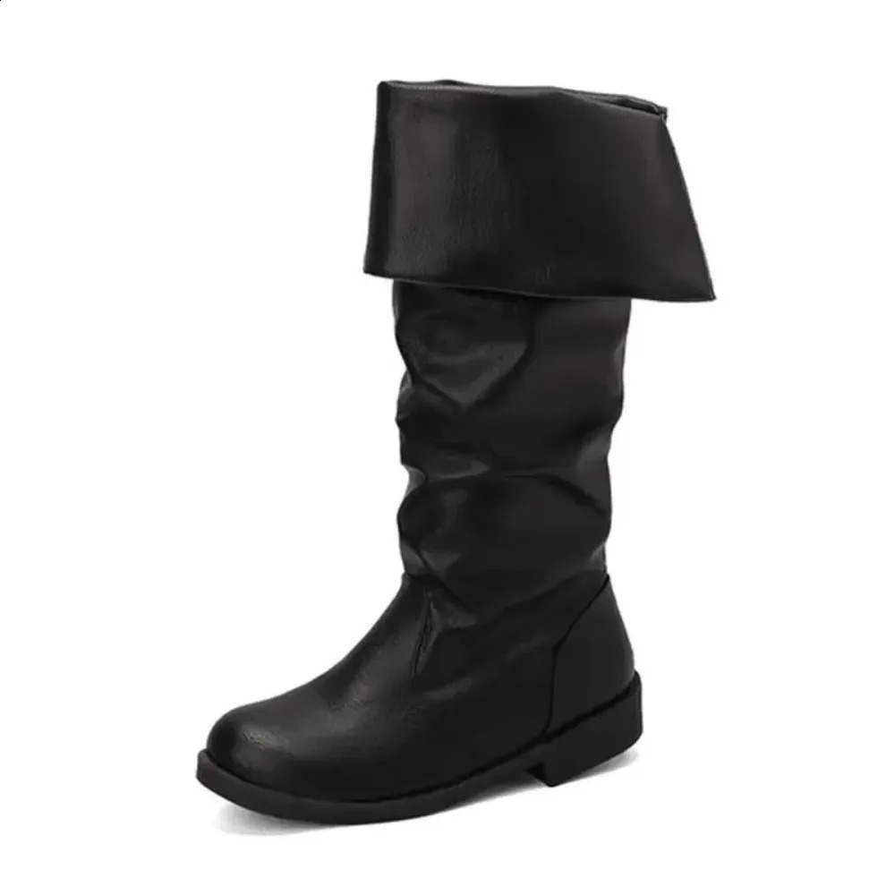 European and American Nordic Retro Pirate Mens and Womens Boots Independent Station Medieval Viking Mens Boots 240823