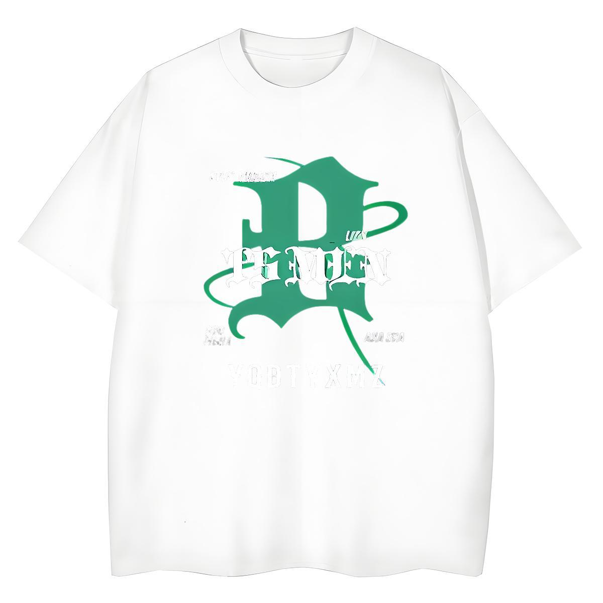 Classic Mens T Shirts 230g Pure Cotton letter Beach DIY Crew Neck Breathable Mens Tshirts Stylist Clothings
