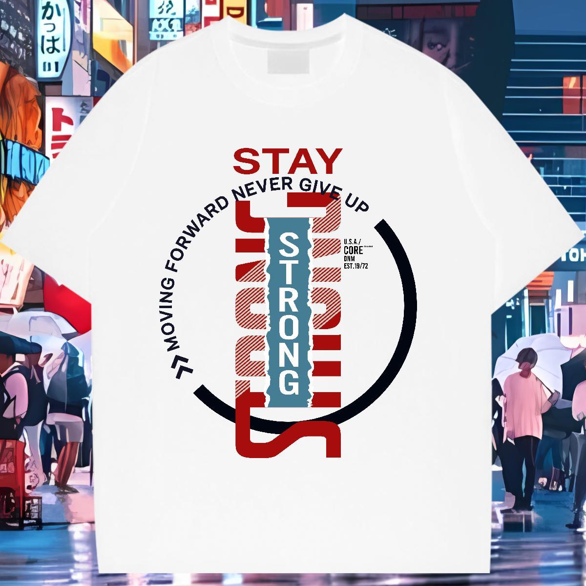 5A Unisex Tshirts 230g Cotton strong Sports Casual T Shirt For Woman Short sleeve Soft Cartoon Anime Clothes