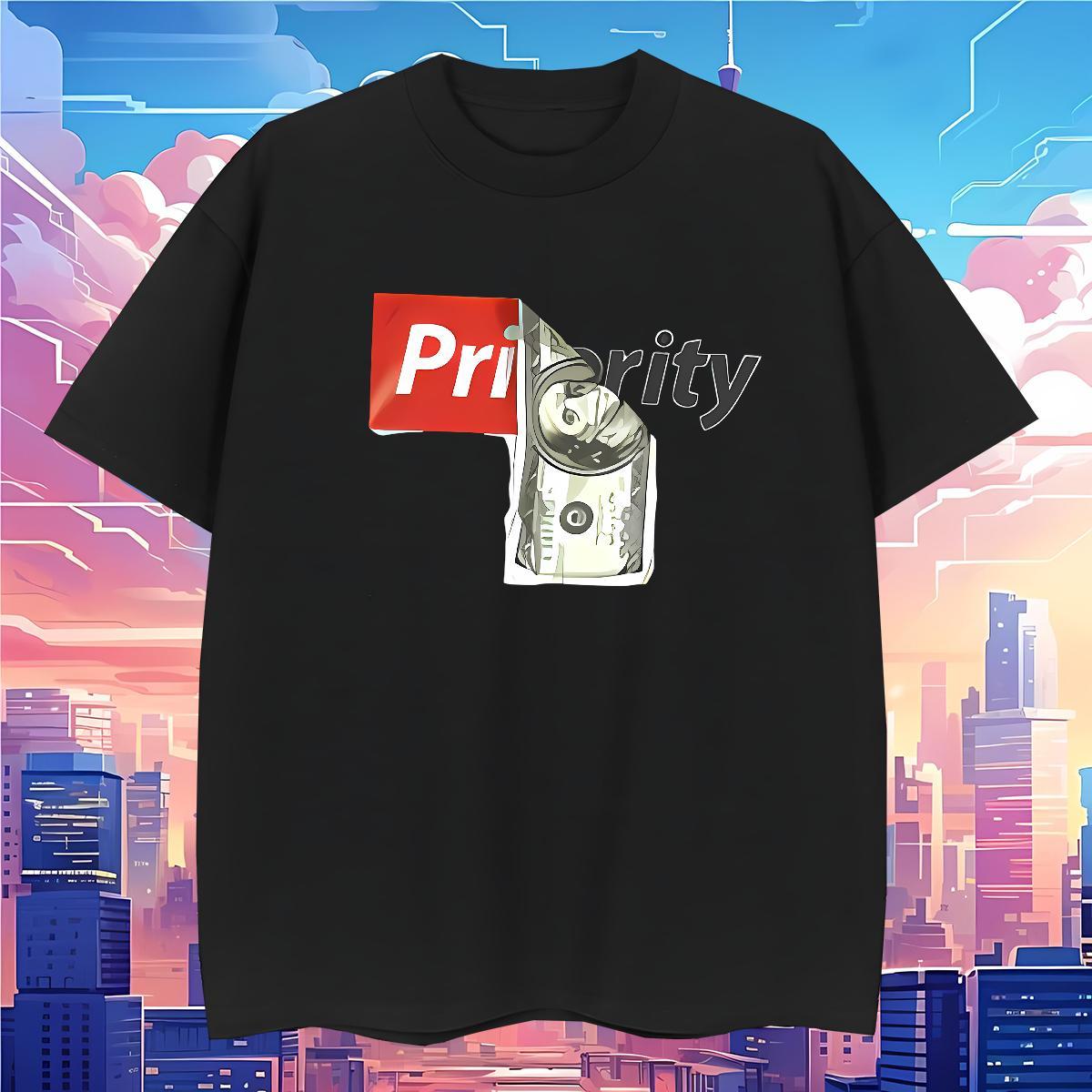 Brand T shirt 100% Cotton 230g money Street Wear Oversized 3XL 4XL Breathable Tshirt for Man Woman 2024 DIY Tees Shirts