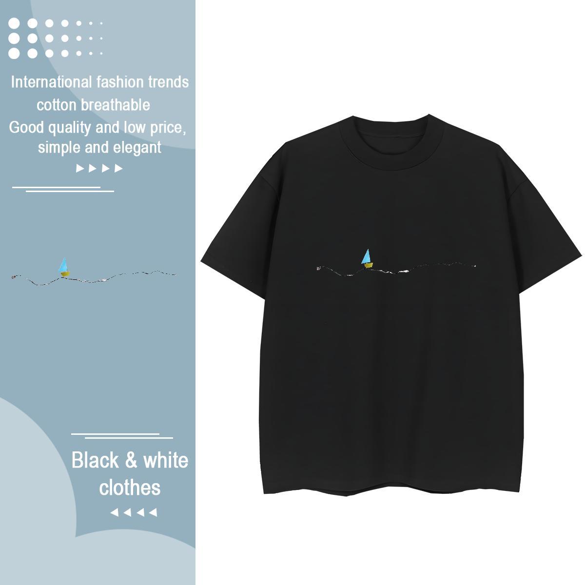 Loose fit Womens Tshirts 100% Cotton 230g icon Street T-Shirts for Women O Neck Short Sleeves Graphic Wear